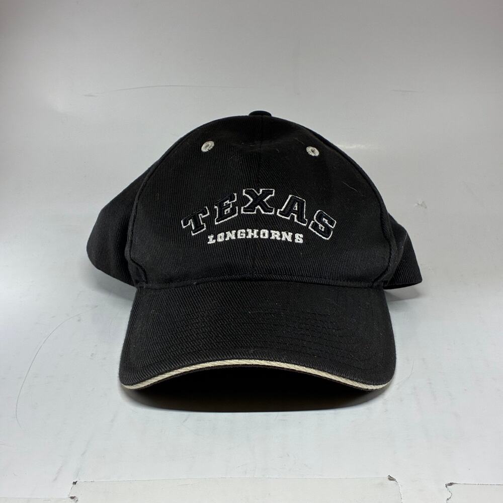 Vintage Sports Specialties Texas Longhorns Hat One Size Black Spellout